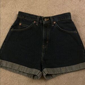 Rare vintage Levi's Dark wash Jean Shorts High-Waisted Cuffed